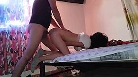 I fucked this skinny Colombian cheating woman doggystyle bareback with my big black cock 😏