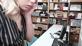 i have rough sex with nasty teen thief in office with supervisor