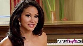 Watch this couple swing and fuck wildly in the red room orgy!