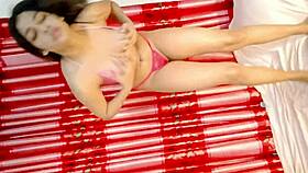 Young couple makin' love, I sucked her shaved pussy wrong.