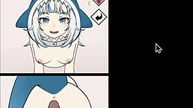 I love this costplayer an' sharkgirl combo, they got huge tits an' a creampie in ep 3.