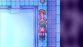 Jodi and Caroline relax in Stardew Valley spa