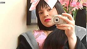 i'm a shemale, masturbating and giving handjob to cumshot, oops i meant surprise