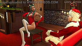 Hey, Tav rides Astarion on Christmas Eve in Sims 4!