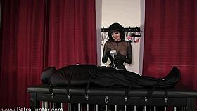 Femdom Mistress punishes sub with shock and bondage