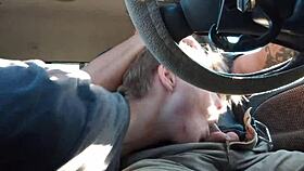 guy gets road head from black cock in socks