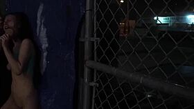 webcam teen 18+ shakin' rough outdoor public hook-up is anya olsens only