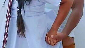 Intense passion in teen couple's hot sex