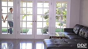 In the bustling city, Romi Rain and Nina Elle engage in deep throat sessions with titty fucking, their curvy bodies glistening under the lights.