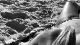 my wife showing off on brazilian beaches