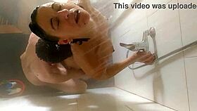 recorded from the ceiling while showering with a clear view