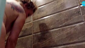 Creeping Up On Classy Filth In The Shower