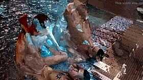 Gay pool party with hot Asians and hardcore fucking