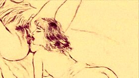 Vintage erotic art captures raw sensual sketches from the past.