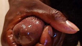 Hallelujah Johnson Masturbating with a Sex Toy in Close-Up Action