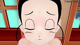 Chichi Gets Stuck in the Kitchen in Dragon Ball Z Ex Part 2