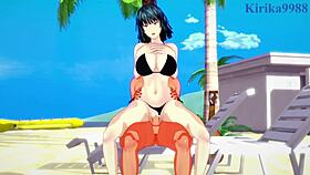 Tatsumaki And Fubuki Fuck The Old Man Hard!