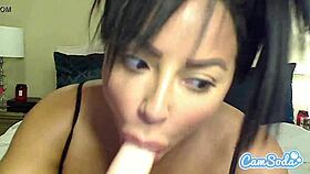 kiara mia masturbates with big tits and ass in lingerie.