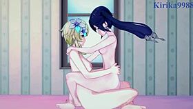 i watch lumine keqing and mona in intense lesbian futanari sex