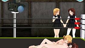 In the ring, Princess Karin fights Nina in a fierce catfight.
