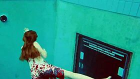 Hairy ginger polish teen underwater, what are you hiding?