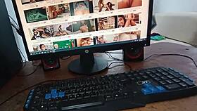 Home Sex With Perverted Colombian Stepsister Stroking My Big Cock!