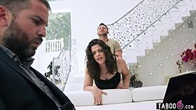 latina milf wife victoria voxxx cheats in doggystyle in front of husband