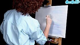 wow, big tits milf ryan keely gets horny in bob ross cosplay tutorial