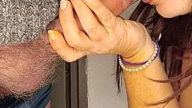 Slut Takes Big Cock In Mouth With Passion!