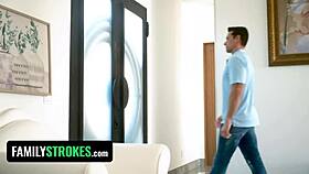 Wicked husband addicted to step-sister-in-law's tight pussy 😈