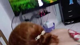 venezuelan brunette shyly takes big cock in her ass