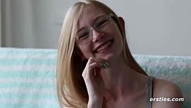 Petite Blonde Teases Clit on Outdoor Deck