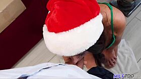 Milftrip lonely milf Abby Somers with huge tits craves Christmas climax