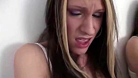 simpson twin with rounded tits fingers pussy to orgasm.