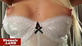 Transsexual Beauty Pleasures Self Teasingly!