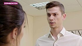 brunette hot mature big boobs fucking anal rough with young 18+ big cock 4k by pornbcn