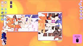 i play catgirl waifu 2 with my foxy redhead girl, using toys on her big ass and boobs