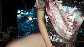 he bent me over for doggy fucking and creampied fast