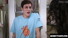 brianna bourbon's step mom gets caught in bathroom anal with big ass