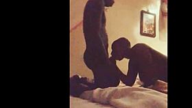 Amateur with pretty ass in lingerie reaches orgasm on monster cock