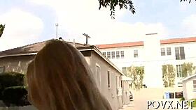 charlyse angel delivers pov blowjob and hardcore fucking