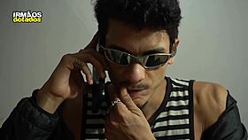 The endowed brazilian invader barebacks the twink's tight ass in this preview