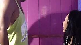 Fucking the Tasty Brazilian Milf After Changing Her Shower!