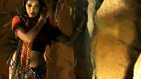 Exotic Glamour Striptease From Erotic India With Music And Teasing
