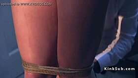 oh man, this tied up brunette got roughly anal fucked in a wild bdsm session!