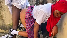 omg big cock senior prefect fucks petite classmate at principals window