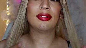 touching myself with this hot trans babe feels so good