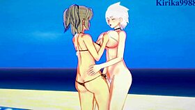 Imu And Miyabi Have Intense Lesbian Futanari Sex!