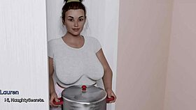 hey, stepmom's giving that pervert a wild blowjob in bed with heart issues part 2 😈💦