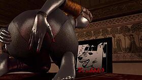 Twins SEX scene in ATOMIC HEART 3D animation